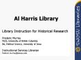 Al Harris Library PowerPoint PPT Presentation