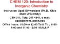 CHEM 120: Introduction to Inorganic Chemistry PowerPoint PPT Presentation