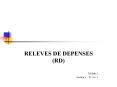 RELEVES DE DEPENSES (RD) PowerPoint PPT Presentation
