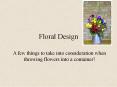 Floral Design PowerPoint PPT Presentation