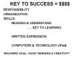 KEY TO SUCCESS = $$$$ PowerPoint PPT Presentation