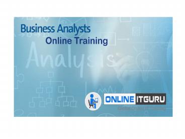 Business Analyst Online Training