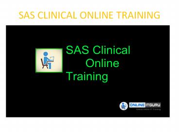 SAS Clinical Online Training
