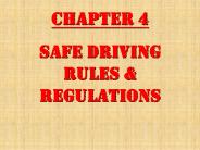 Safe Driving Rules
