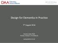 Design for Dementia in Practice PowerPoint PPT Presentation