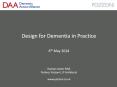 Design for Dementia in Practice PowerPoint PPT Presentation