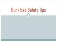 Bunk Bed Safety Tips