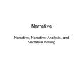 Narrative PowerPoint PPT Presentation