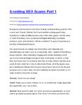 Avoiding SEO Scams Part 1 PowerPoint PPT Presentation
