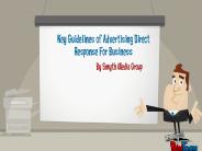 Key Guidelines of Advertising Direct Response For Business