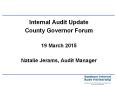 Internal Audit Update PowerPoint PPT Presentation