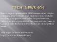 tech news 404 PowerPoint PPT Presentation