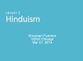 Lesson 2 Hinduism PowerPoint PPT Presentation