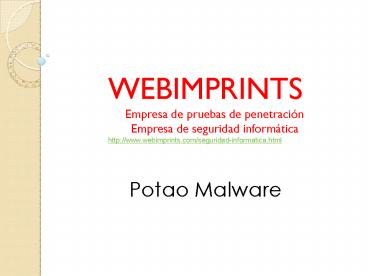 Potao Malware
