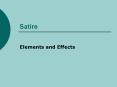 Satire PowerPoint PPT Presentation