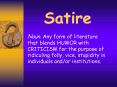 Satire PowerPoint PPT Presentation