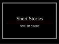 Short Stories PowerPoint PPT Presentation