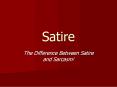 Satire PowerPoint PPT Presentation