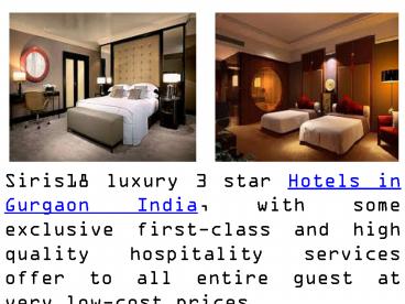 Online Book Siris18 Budget Hotels in Gurgaon India