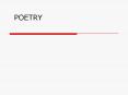 POETRY PowerPoint PPT Presentation