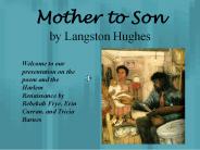 Mother to Son by Langston Hughes
