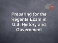 Preparing for the Regents Exam in U.S. History and Government PowerPoint PPT Presentation