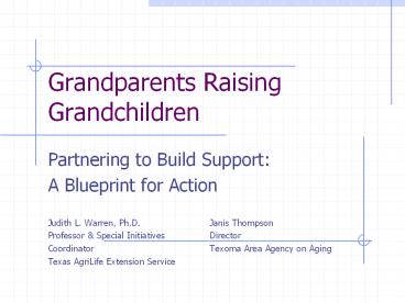 Grandparents Raising Grandchildren
