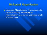 Biological Magnification