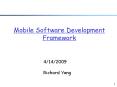 Mobile Software Development Framework PowerPoint PPT Presentation