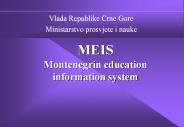 MEIS Montenegrin education information system