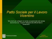 Patto Sociale per il Lavoro Vicentino