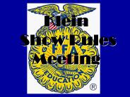 Klein  Show Rules Meeting