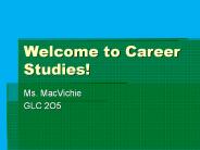Welcome to Career Studies!