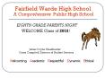 Fairfield Warde High School A Comprehensive Public High School PowerPoint PPT Presentation