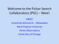 Welcome to the Pulsar Search Collaboratory (PSC)  PowerPoint PPT Presentation