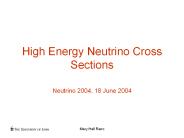 High Energy Neutrino Cross Sections