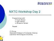 NXTG Workshop Day 2