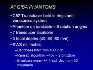 All QIBA PHANTOMS