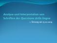 Analyse und Interpretation von Schriften der Questione della lingua PowerPoint PPT Presentation
