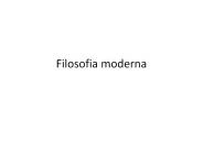Filosofia moderna