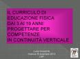 IL%20CURRICULO%20DI%20EDUCAZIONE%20FISICA%20DAI%203%20AI%2019%20ANNI:%20PROGETTARE%20PER%20COMPETENZE%20IN%20CONTINUIT PowerPoint PPT Presentation