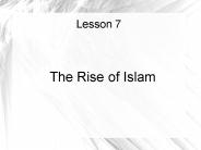 The Rise of Islam