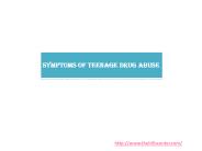 Symptoms of Teenage Drug Abuse (1)
