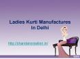 Ladies Kurti Manufacturers in Delhi PowerPoint PPT Presentation