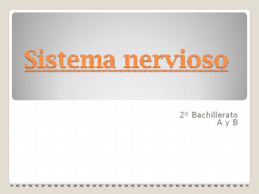 Sistema nervioso