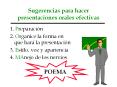 Sugerencias para hacer presentaciones orales efectivas PowerPoint PPT Presentation