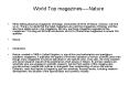 World Top magazines of Biology -----Nature PowerPoint PPT Presentation