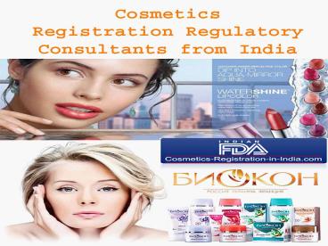 Cosmetics Registration in India