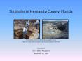Sinkholes in Hernando County, Florida PowerPoint PPT Presentation