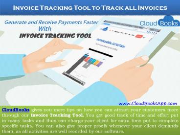Invoice Tracking Tool for Faster Invoicing